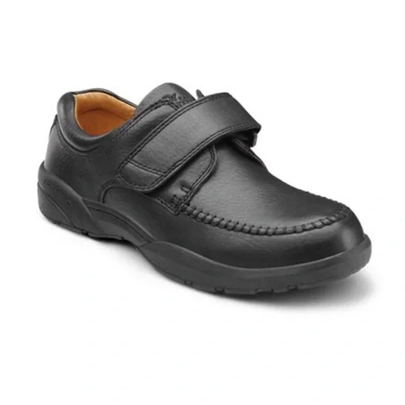 NWOT Dr. Comfort Black “Scott” Diabetic Casual Shoe Dr. Comfort Black Orthopedic Walking Men main image 2